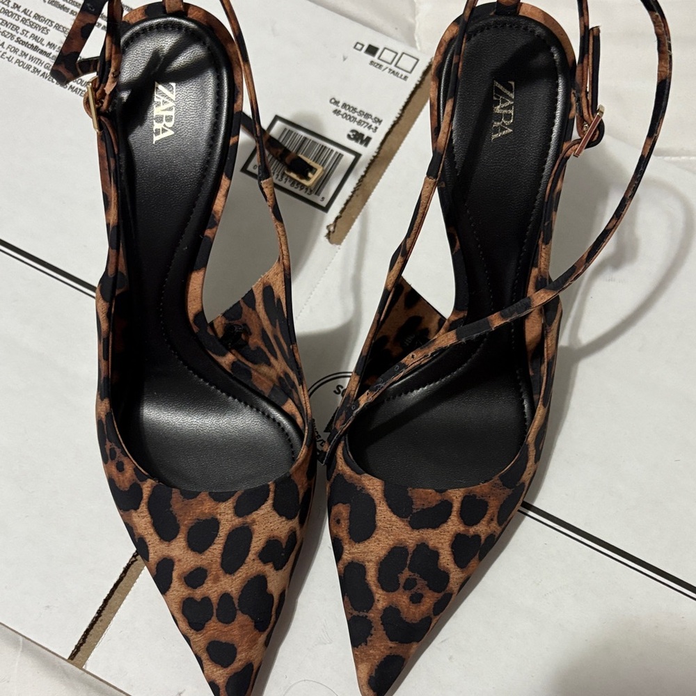 Zara Women's Animal Print Heels